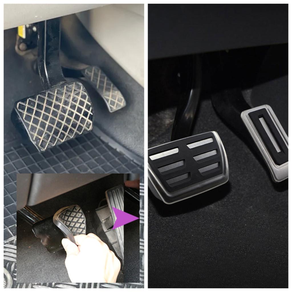 Pedály do auta pro Volkswagen Multivan T5 T6 Caravelle T6 Kryty pedálů plynu, paliva, brzdy Podložky pro manuální a automatickou převodovku Styling auta