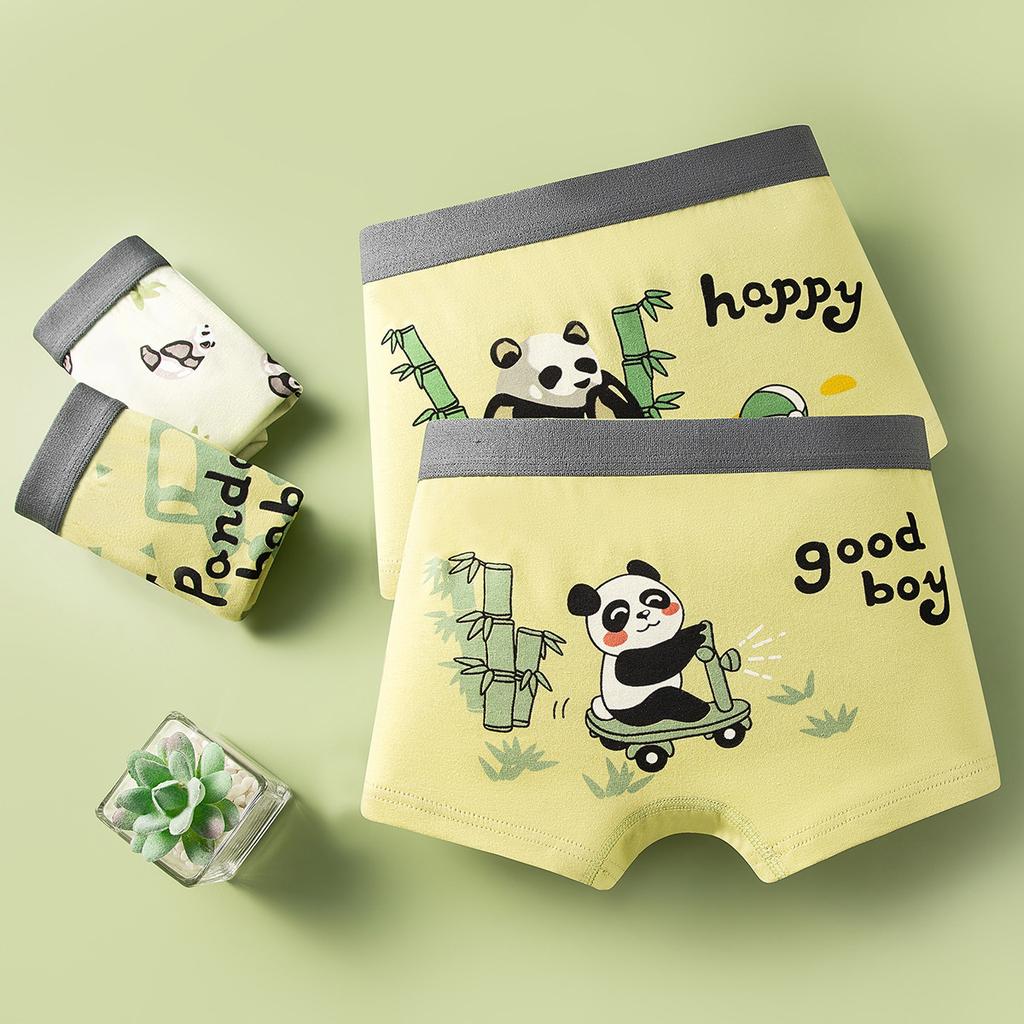 4pcs/Pack Boys Underwear Kids Cotton Boxers Cute Cartoon Training Boyshorts Soft Panties