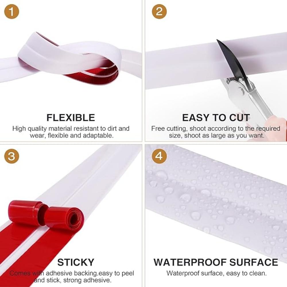 1pc 2/3metersX2/4cm Peel and Stick Wall Trim Molding Trim Moulding, Inside & Outside Wall Corner Protector for Wall Edge