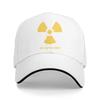 Radiation Symbol Multicolor Hat Peaked Unisexs Cap Radioactive Retro Soviet Union Personalized Visor Protection Hats