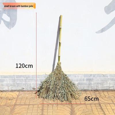Handmade Bamboo Handle Outdoor & Indoor Broom Set
