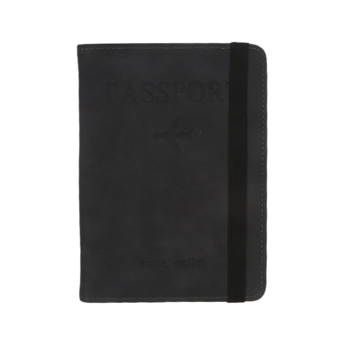 

Women Men Vintage Business Passport Covers Holder Multi-Function ID Bank Card PU Leather Wallet Case Travel Accessories one size чёрный