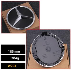 BENZ Car Front Grille Emblem Star Badge  Logo Chrome Black Silver 3D Mirror Mercedes Benz W205 W204 W253 W213 W206 W166 Gle VVVglc Qa6