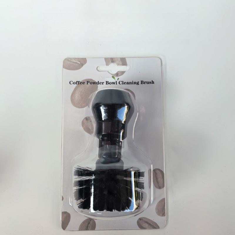 1PCS Coffee Machine Cleaning Brush - Wooden Handle PP Plastic for Espresso Portafilter Powder Bowl Brush Universal Kitchen Tool
