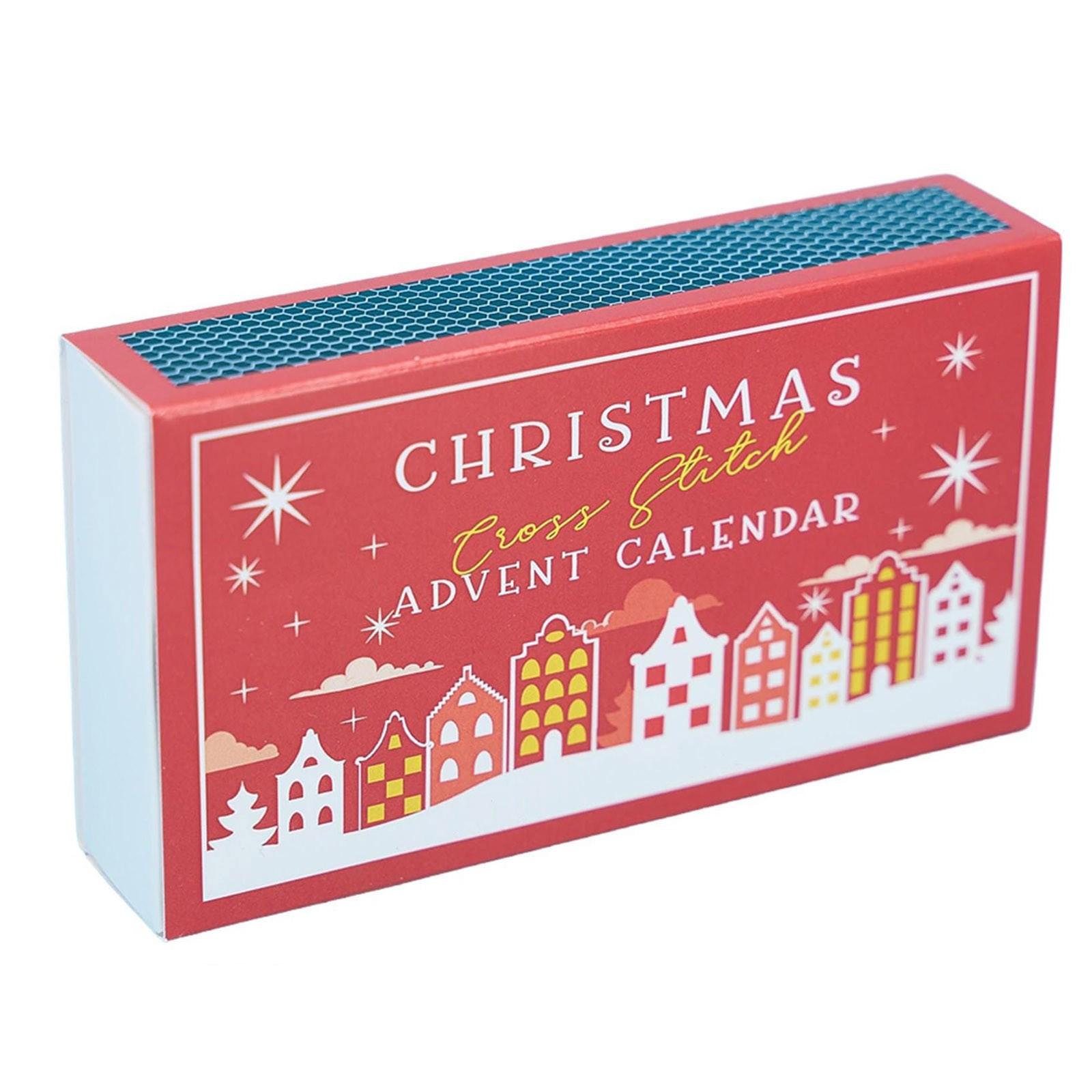 

Hristmas Cross Advent Calendar, Christmas Countdown Embroidery Kit, Christmas Advent Calendar Cross Patterns For Beginners And Craft Lovers