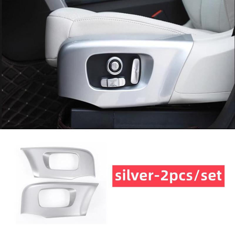 

Автомобильный Стайлинг, накладка на боковую раму сиденья, аксессуары для Range Rover Velar RR Sport 2018-20 для Land Rover Discovery 5 серебряный