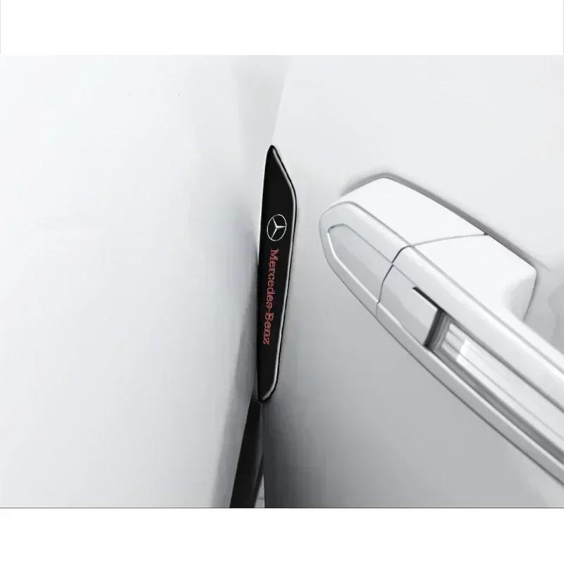 4pcs for Mercedes Benz C180 C200 C260 Car Door Anti-collision Protector Bar Stickers Side Edge Rear View Mirror Protection Strip EUVWX1