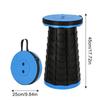 Folding Stool Heavy Duty Collapsible Telescoping Stool with Load , Portable Retractable Stool for Camping Fishing