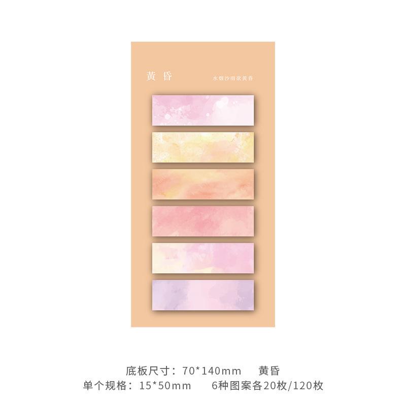 

120 Sheets Sticky Notes Self-Adhesive Annotation Books Notepad Bookmarks Memo Pad Index Tabs Stationery