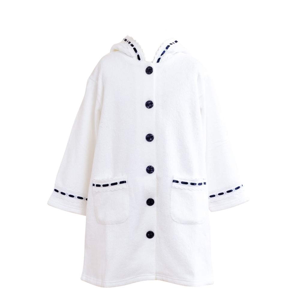 

Eye Lovely махровый белый халат с капюшоном 11059 K s Kids Bathrobe, ткань, 120-130см, темно-синий, (12-130,OWXNA)