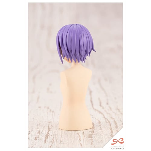 Sousai Shojo Teien After School Short Wig A [Orange & Purple] Overall Width: Approx. 63mm 1/10 Scale Plastic Model JK013