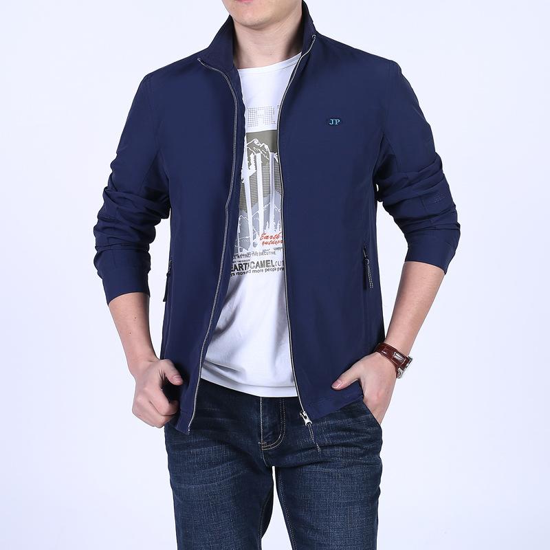 

Мужская весенне-осенняя новая куртка повседневная модная деловая куртка большого размера с воротником-стойкой XXXXL