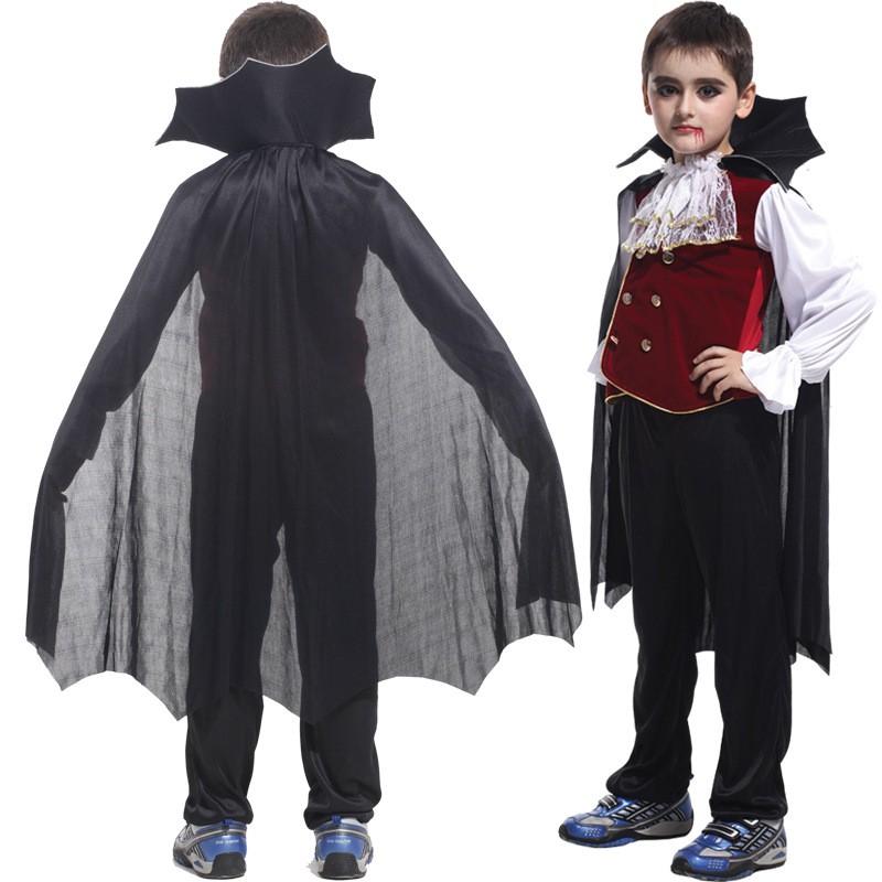 Kinder Vampir Kostüm Halloween Fledermaus Prinz Cosplay Outfit Jungen Bühne Party