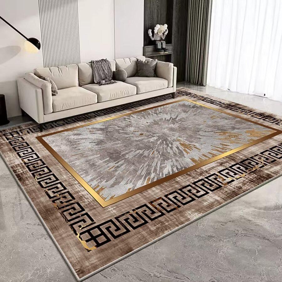 Europe Modern Style Marble Pattern Carpet Living Room Sofa Bedroom Study Entrance Door Rug Non-slip Light Luxury Home Decor Mat