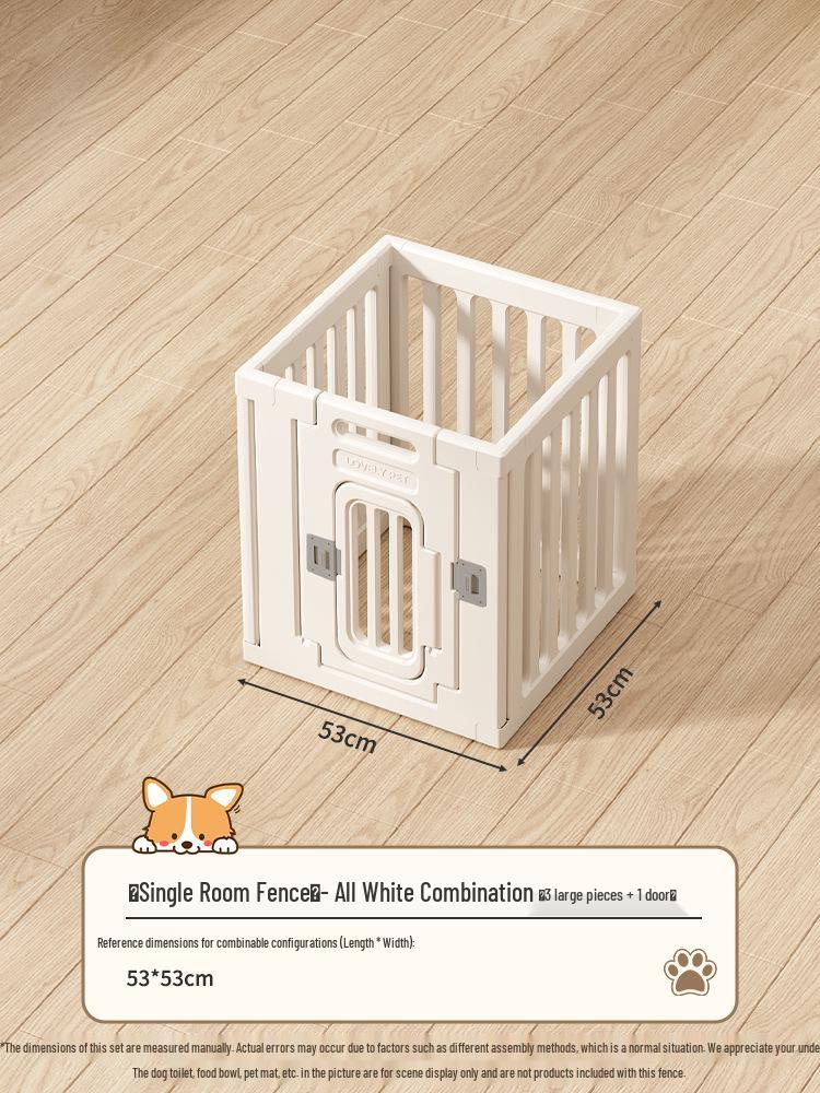 

Gray & White Dog Fence: Anti-Escape Indoor Gate for Balcony, One Bedroom/Bathroom Pet House Cage Height 60CM - Standard