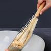 Wooden handle elbow cup brush, feeding bottle thermos cup, kettle water cup cleaning brush, extended hanging long handle brush