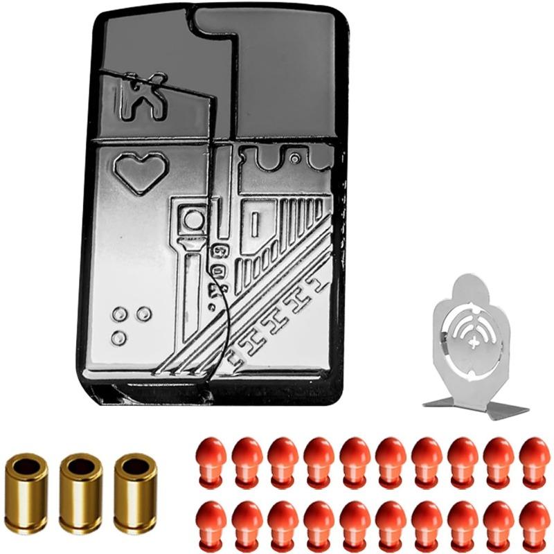 EDC Finger Fidget Toy Ring – Alloy Stress Relief Launcher for Adults with Simulated Pop-Out Action and Soft Capsules