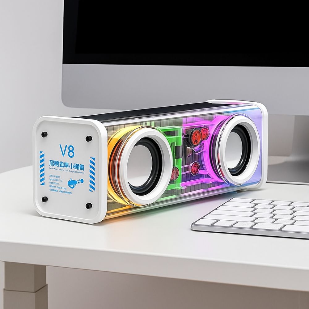 Double Bass Diaphragm Wireless Double Bass 1800mAh Battery Mini Party Loudspeaker Sports Events