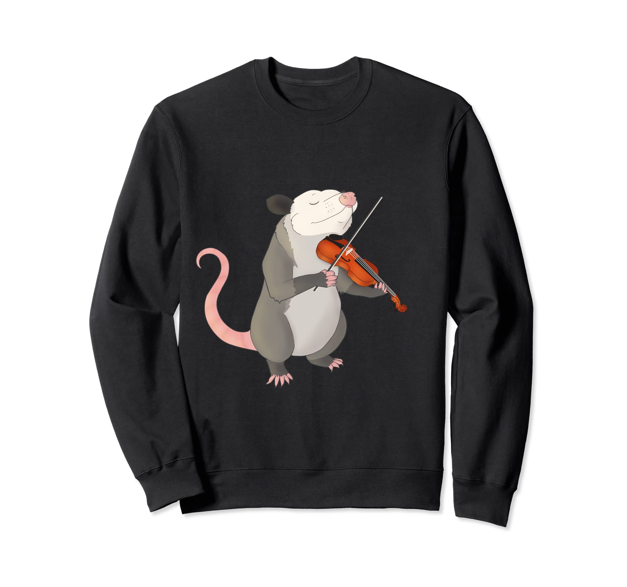 

Opossum trainer playing the violin