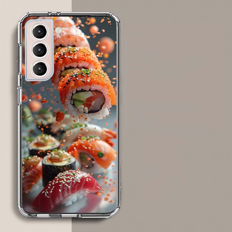 

Sushi in the Air Phone Case for Samsung A16 A17 A26 A36 A56 A57 A55 A54 A37 A15 A25 A35 A14 A24 A34 Galaxy Note 20 10 A07 A06 A0 Samsung A26 5G