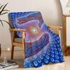 Blanket Throw Super Psychedelic Cosy Plush Living Trippy Room Sofa Couch Alex Childish Birthday Grey Gifts