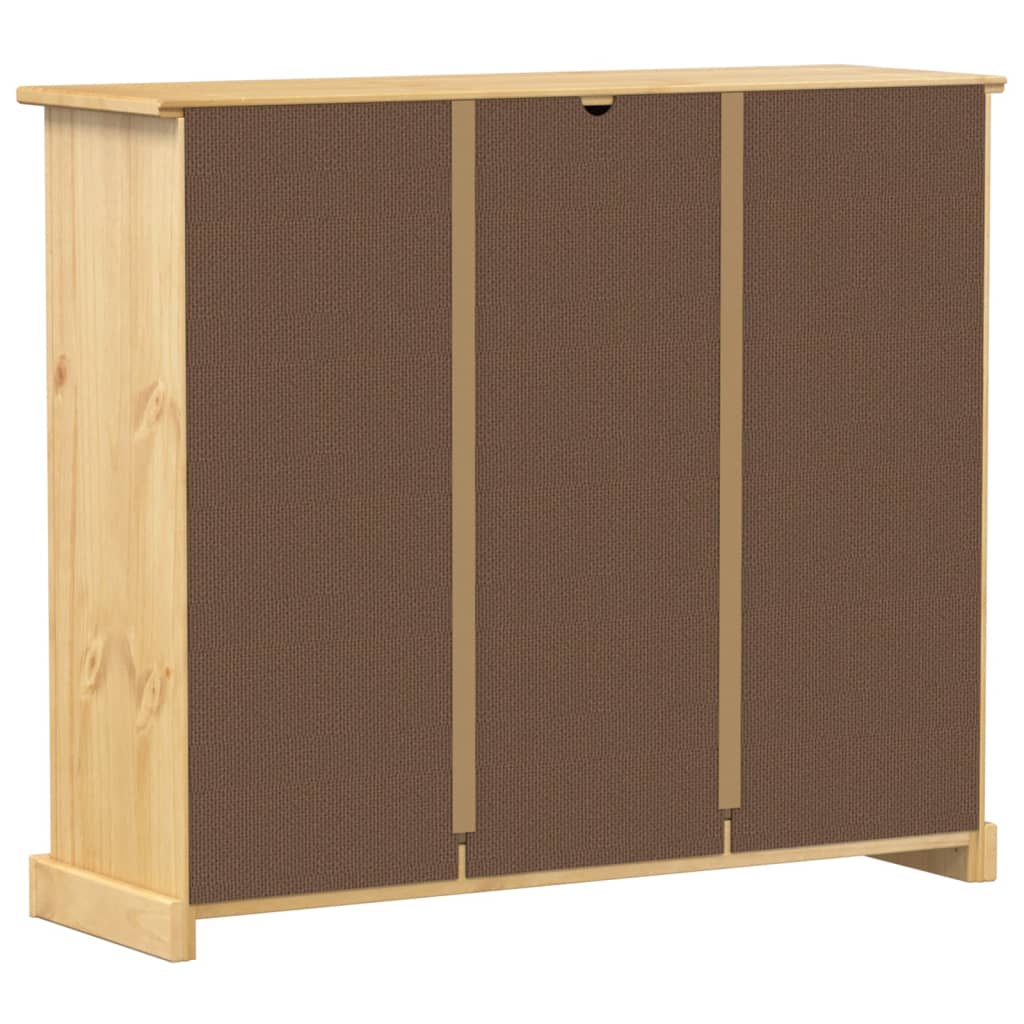 Vidaxl Szafka Na Buty Corona, 99X32X85 Cm, Lite Drewno Sosnowe