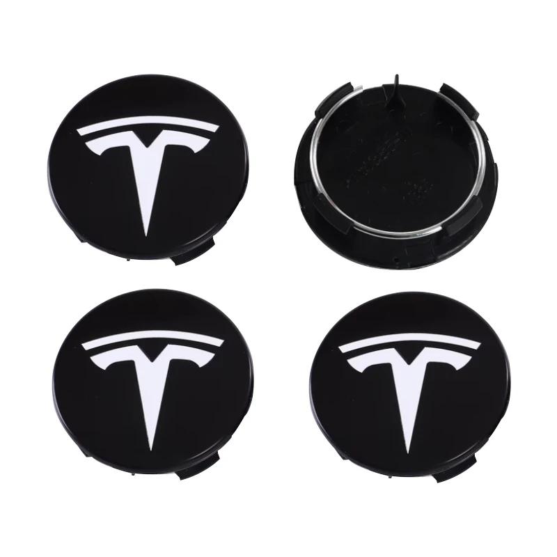 4 Stück für Tesla Model 3 Model Y Abzeichenabdeckungen Radkappen 4 Stück 56mm Radnabendeckel für Tesla Model Y X S 2023 Auto Zubehör Stil