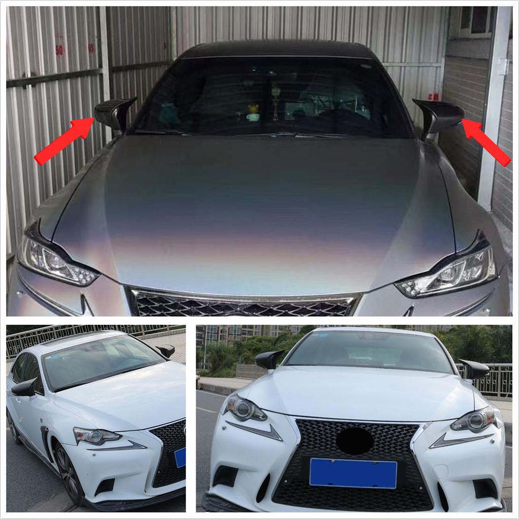 Cubierta de Espejo Retrovisor LHD Carcasa de Espejo Lateral Decoración Para LEXUS IS ES GS LS CT RC F-Sport 2014-2020 Tapa Cubierta de Espejo Retrovisor