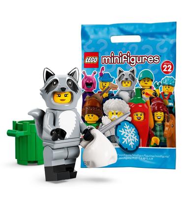 LEGO Sammelfigur Serie 22 Waschbärkostüm Mädchen (aka Waschbär-Mädchen) [71032-10]