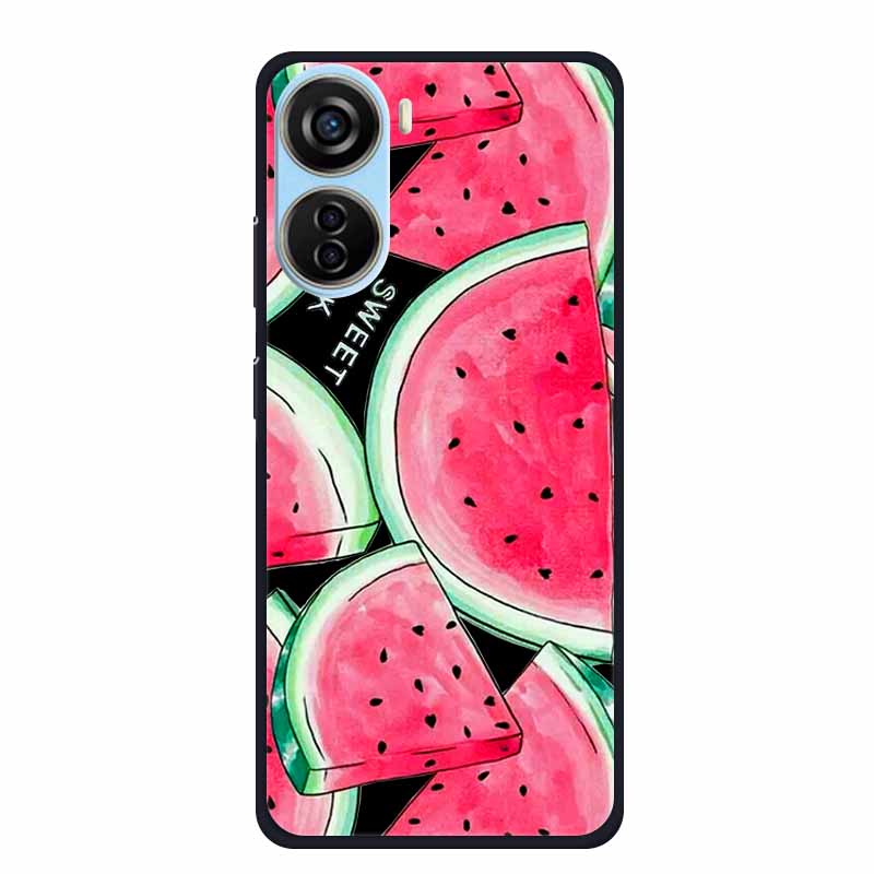 Schwarze Silikonhülle für ZTE Blade V50 Design 5G Libero 5G IV V41 Vita Axon 40 lite Handyhülle Cartoon Katze Weiche Rückseite Hülle
