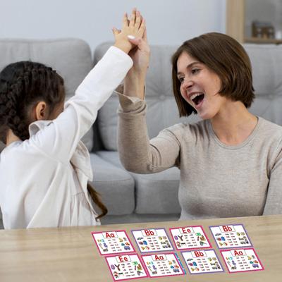 1 Set Kids Alphabet Flash Cards 26 Letters Tracing Practice Card Toddlers Boys Girls Educational Dry Erase ABC Preschool Learning Flashcard