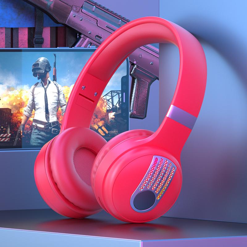 KE-12 Bluetooth Headband Headphones with LED Lighting, HIFI Super Bass, and Long Battery Life