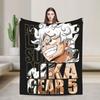 Luffy Gear 5 Flannel Throw Blankets  Blanket for Home Bedroom Soft Bedspread,
