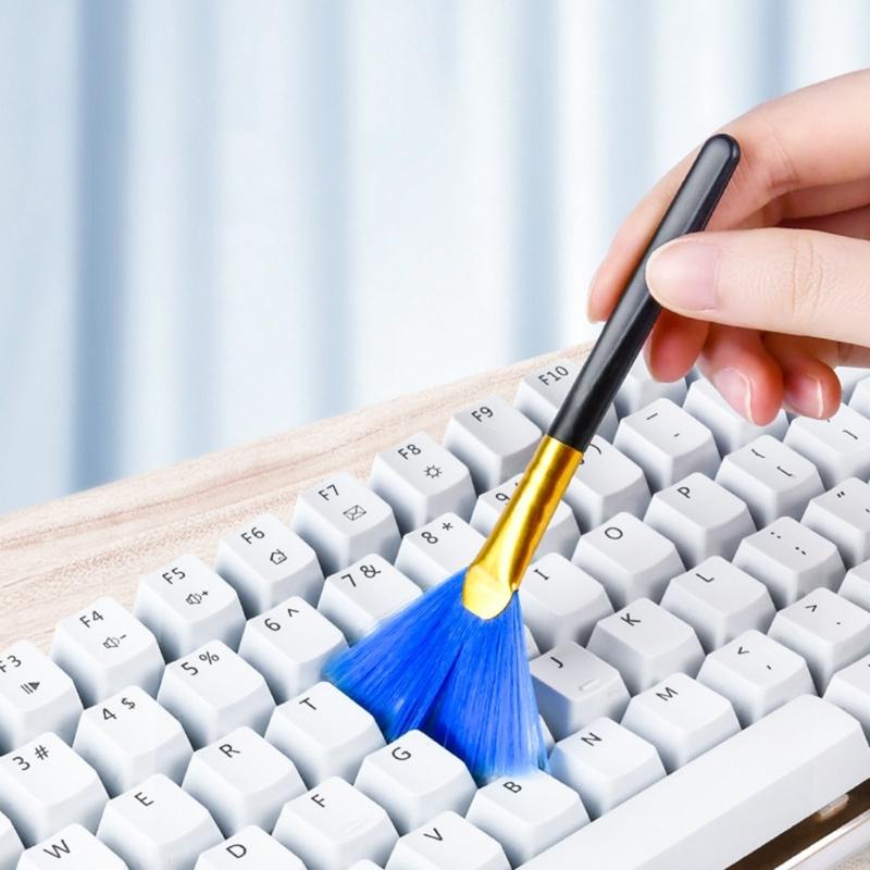 Essential Cleaning 10Piece Soft Bristles Brush Notebook KeyGap Cleaning Tool for Various Surfaces
