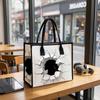 Crack Print Fashion Tote Bag Large Capacity Casual Shoulder Bag for Daily Use