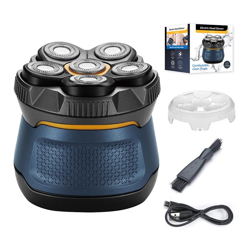 Men’s 6D Magnetic Blade Electric Head & Beard Shaver - Washable, High Power Clipper.