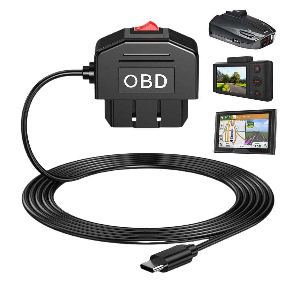 USB Dash Cam Cable Two Modes Car Dash Cam Charger USB Hard Wire Kit Compact Camera Charger Powering Cord Dash Camera Car Charger