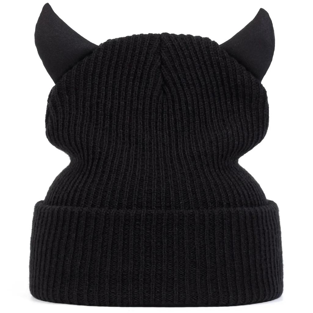 Hat Beanie Cap Style Street Urban Style Street Style Hop Hip Hat Warm Winter Beanies Horn Bull Neutral Gender Women  Men For Caps For Women Men
