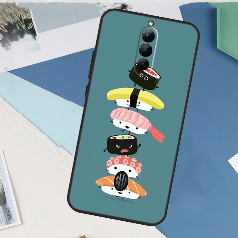 Sushi-Essen für Nubia Red Magic 10 Pro Plus 6 7 Pro 6S 7S 5G 6R Hülle für RedMagic 8S 9S 8 9 Pro Plus