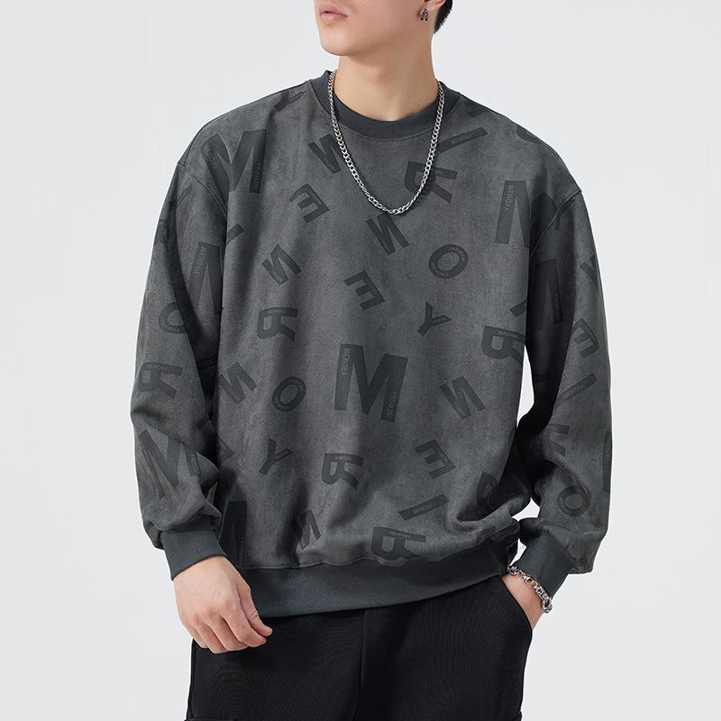 Осень и зима Американский ретро Тяжелый ретро свитер Мужской Свободный Большой — фото 5