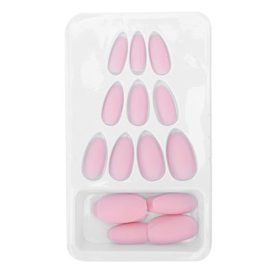 24 Stück Nail Art Tipps Set Matt Reine Farbe Künstliche Falsche Nägel Vollständige Abdeckung Falsche Nagelspitzen F124