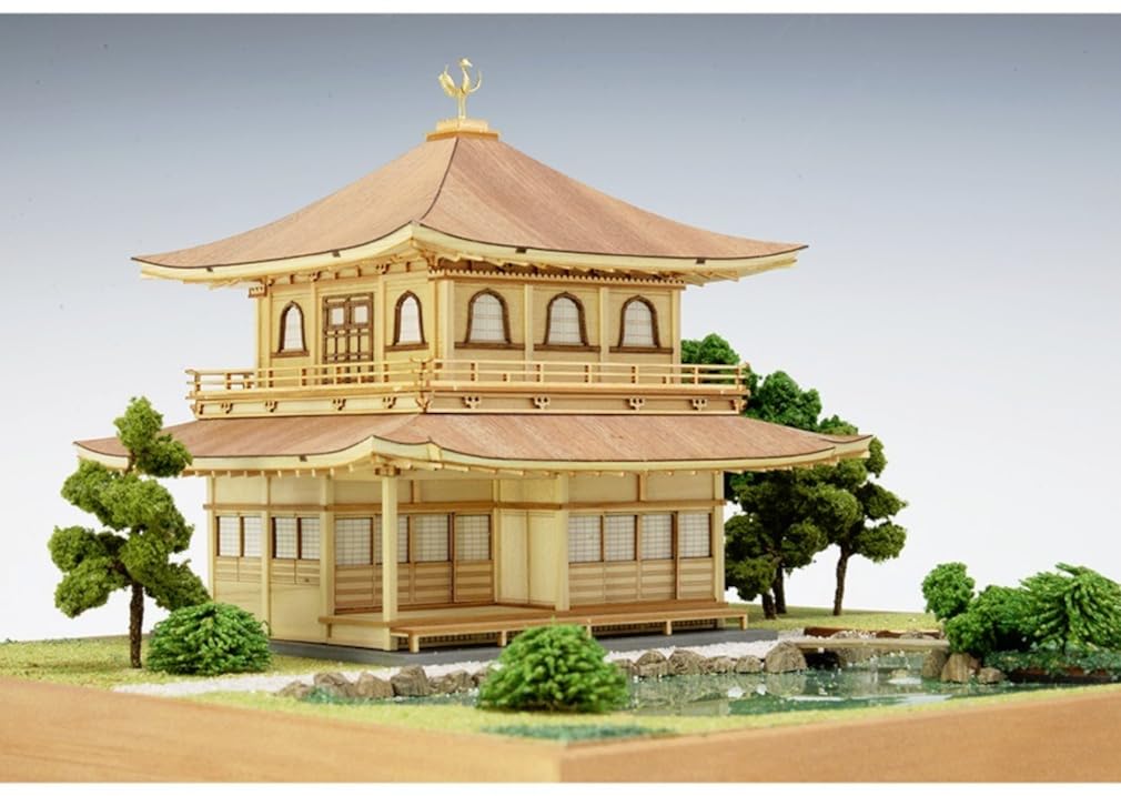 Woody Joe Temple Ginkakuji Wooden Model Assembly Kit 1/75 Jisho-ji (Building)