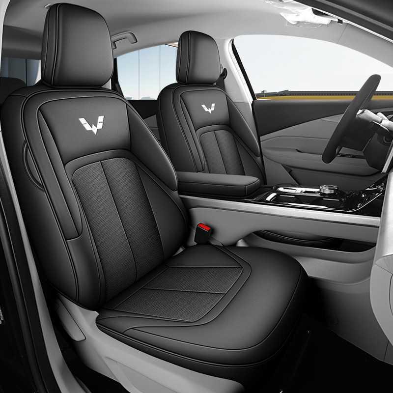Wuling Xingguang Leather Car Seat Cushion: All-Season Fit Full Imitation Leather Rear Half Package