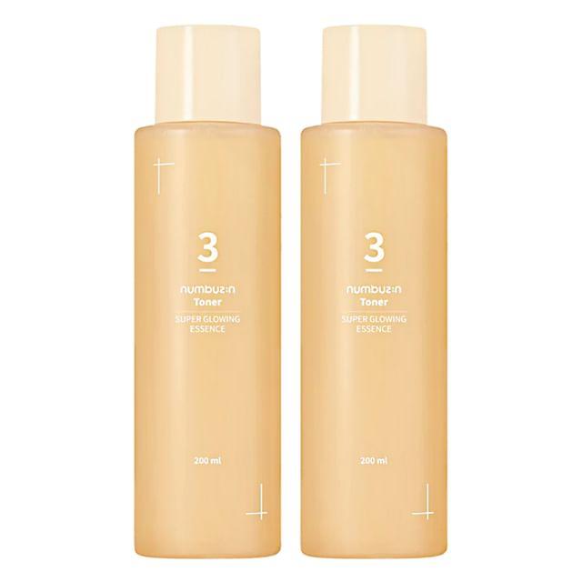 numbuzin - No. 3 Super Glowing Essence Toner Bundle Set 2 pcs