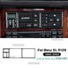 Real Soft Carbon Fiber Sticker For Mercedes Benz SL R129 1990-1994 1995 1996 1997 1998 1999 2000 2001 2002 Car Control AC Panel