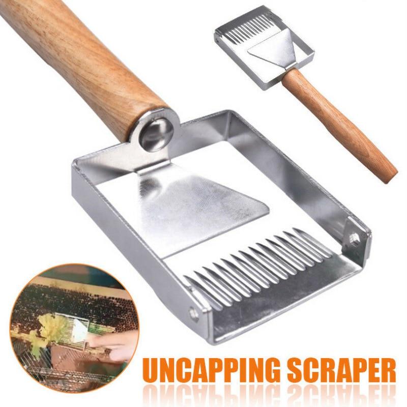 Uncapping Scraper Honeycomb Honey Scraper Tools Wooden Handle Beekeeping Tool Equipment Uncapping