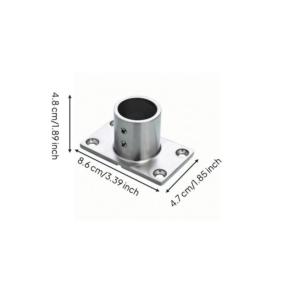 Handrail Connector Fitting Satin Finish Hardware Outdoor for Builders, DIYers
