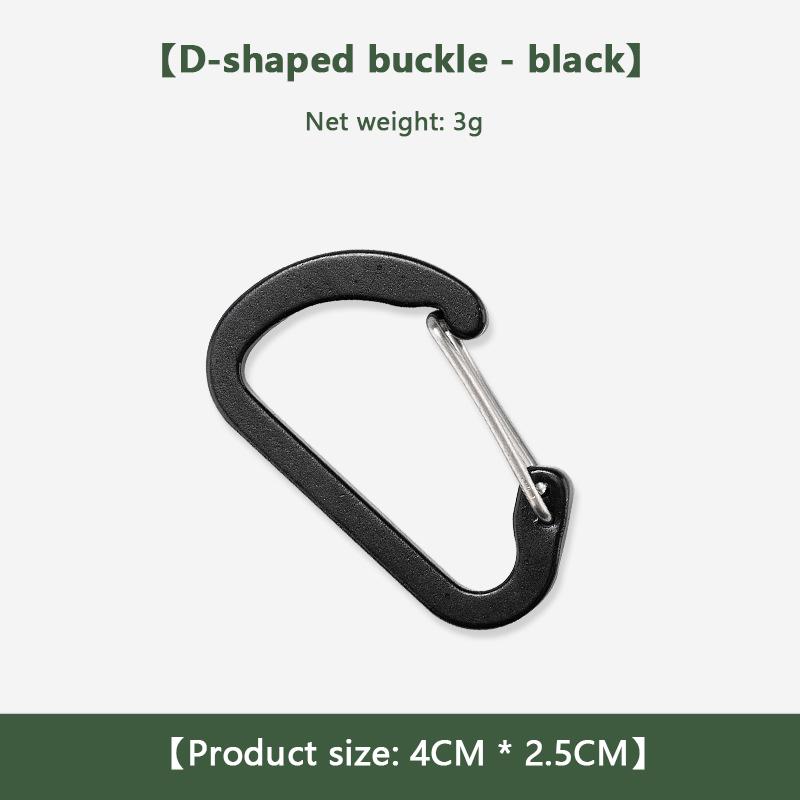 

Крюк для рюкзака Уличный многофункциональный карабин Крюк для снаряжения Алюминиевый сплав чёрный