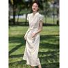 Neues Jacquard-Cheongsam-Kleid im chinesischen Stil