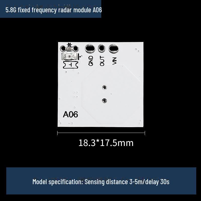 Smart Home-Körpersensor-Leuchte mit Mikrowellenradar, Infrarot- und menschlicher Körperinduktionstechnologie.